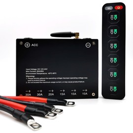 BRTRIBE 4 Gang Wireless Control Switch Panel, 12v 24v Acc line magnatic Removable Indicator Touch LED Switch Panel Universal for Offroad Car Truck Boat ATV UTV Caravan 2years Warranty (4 Gang)