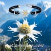 Edelweiss Bracelets for Women Sterling Silver Flower Edelweiss Chain Bracelet