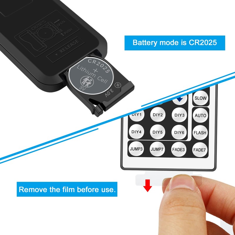Aroidful RGB LED Strip Controller DC 12V-24V, 4-Pin 2-Port Controller