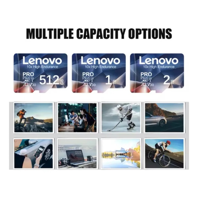 MicroSDXC Lenovo Pro Endurance de 2 TB con Adaptador y