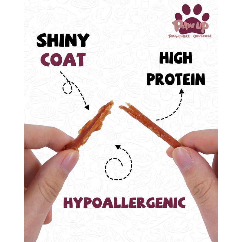 PAWUP Duck Jerky Strips Dog Treats, Training Treats for Dogs