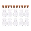 Unbranded 20x Small Cork Stopper Clear Glass Bottles Empty Jars