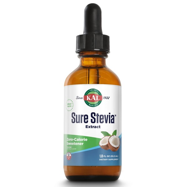 KAL Pure Stevia Extract, Coconut, 1.8 Fluid Ounce