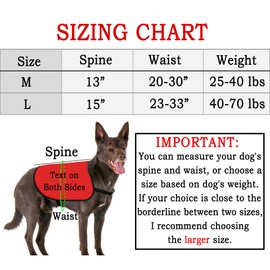 HOLLP Funny Dog Jacket Vest NERVOUS RESCUE I Need Space Dog Jacket Dog Walking Jacket Warning Vest (NERVOUS RESCUE Space-Medium)