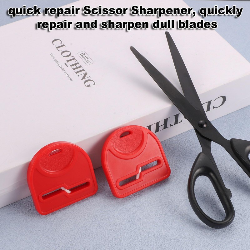 2pcs Scissor Sharpener Tool, Handheld Small Sharpening Scissors Tool Fabric