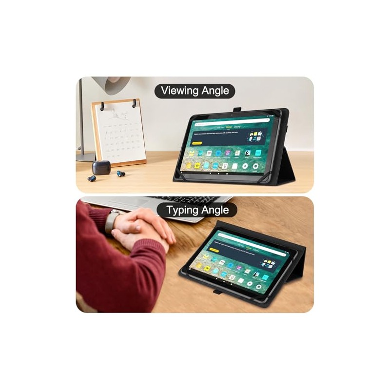 Universal 8 Inch Android Tablet Case, Folio Protective Cover for