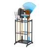 Garden Tool Organizer for Garage，Garden Tool Storage Rack with Wheels，Yard