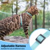 PUPTECK Adjustable Cat Harness and Leash Set Escape Proof Kitten