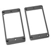 2Pcs Humbucker Pickup Ring Metal Mounting Frame Flat Bottom Replacement