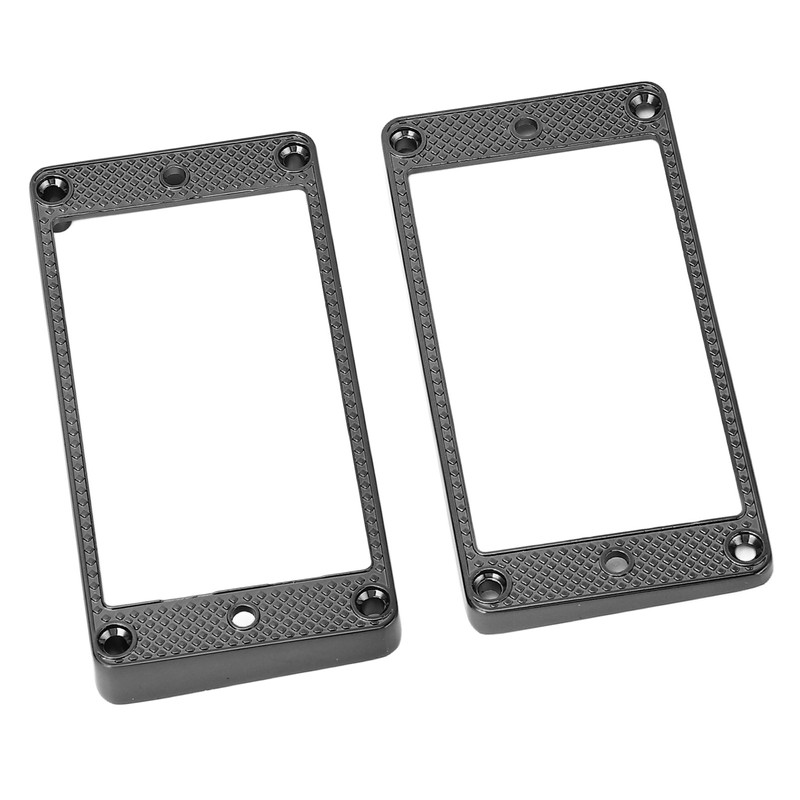 2Pcs Humbucker Pickup Ring Metal Mounting Frame Flat Bottom Replacement