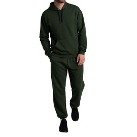 Fruit of the Loom Men's Eversoft Fleece Sweatpants with Pockets, Moisture Wicking & Breathable, Sizes S-4X, Elastic Bottom-Duffle Bag Green, 4X-Large