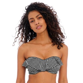 Freya Women's Check in Underwire Bandeau Bikini Top
