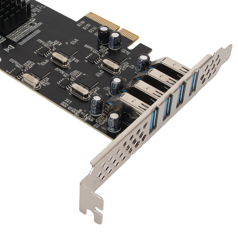 4 Port USB 3.0 PCIE Card 4 Dedicated 5Gbps Channels
