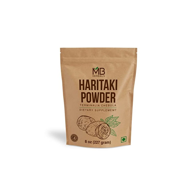 MB Herbals Haritaki Powder 8 oz / 227 Gram /