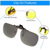 POLARS DESIGN 2 pack Clip On Flip Up Polarized Len
