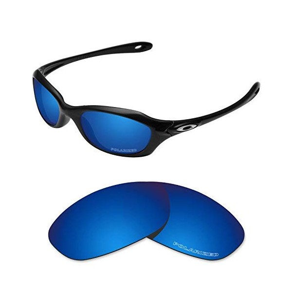 Tintart Performance - Lentes de repuesto para Oakley XS Fives, anteojos de sol polarizadas, grabadas, Sapphire Blue - Polarized, Talla unica