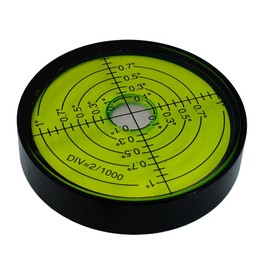 6'/2mm Point high Precision Universal Level Bubble Metal Bubble Water Leveler Cross Gauge Small Household (Black Green)