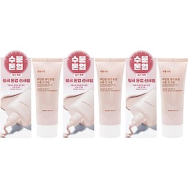 뽀얀쌀 식물나라 뽀얀쌀 생기 톤업 수분 선크림100ml x3개 피부톤보정 베이스 톤업선 Plant Kingdom Porous Rice Toning Up Moisturizing Sun Cream 100ml x 3 Skin Tone Correction Tone Up Base