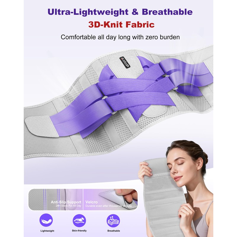 Aollop Back Support Belt for Lower Back Pain for Women,