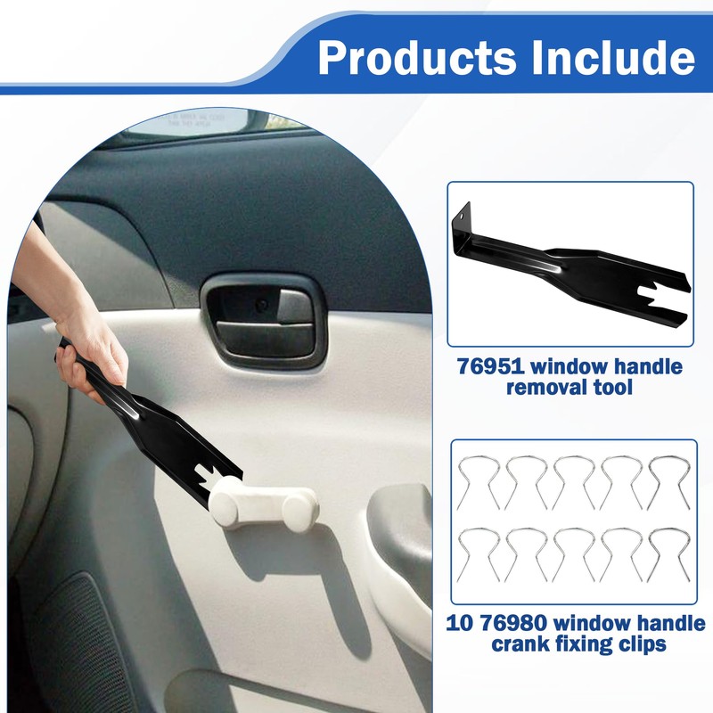 Xihu 76951 Window Handle Removal Tool with 10 Window Handle