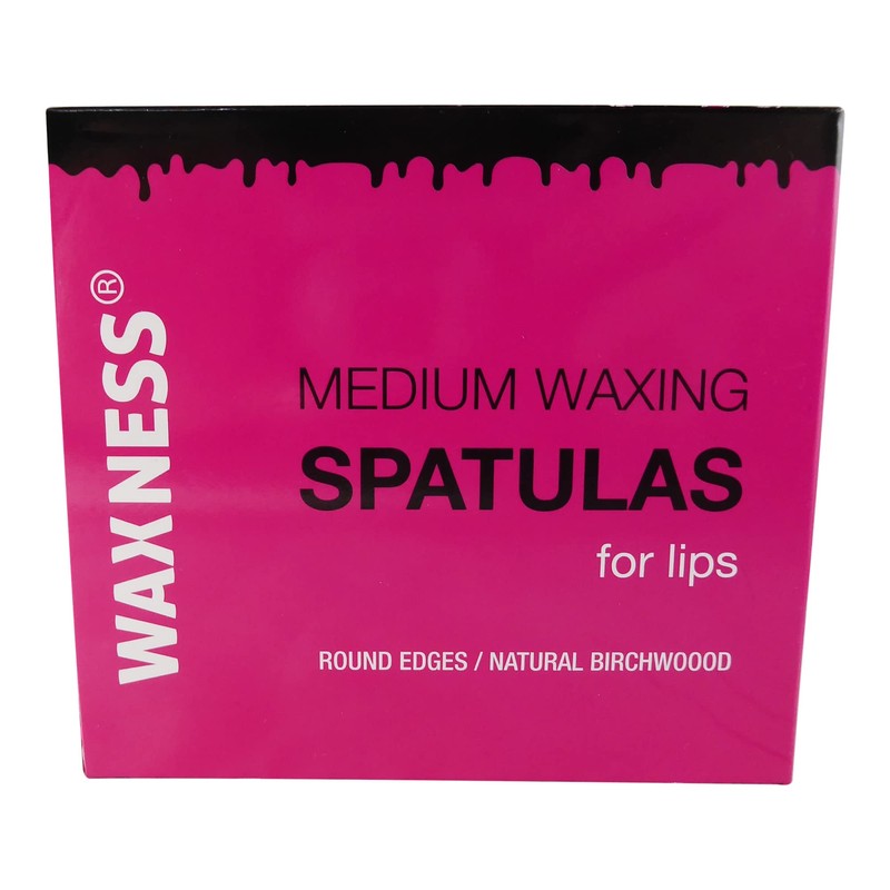 Waxness Medium Waxing Wooden Spatula Applicator for Lips 100 pcs