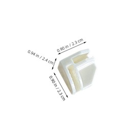 TEHAUX 50pcs Modular Cube Connectors for Wire Shelving Versatile Plastic Storage Organizer Fixing Buckles Compatible with Cube Shelves and Closet Modular Units Flexible Connection Clips