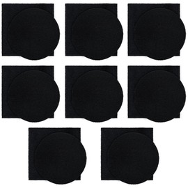 CODOHI 16 Pack Compost Bin Filters Charcoal, Compost Bin Filters for Kitchen Pail Composter, Activated Carbon 8 Round 8 Square Fits Gallon Bucket Countertop Bins, Both 6.5”, Extra Thick (1cm)