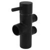 Shower Head Diverter Black Rustproof Leakproof Wall Mounted Shower Arm