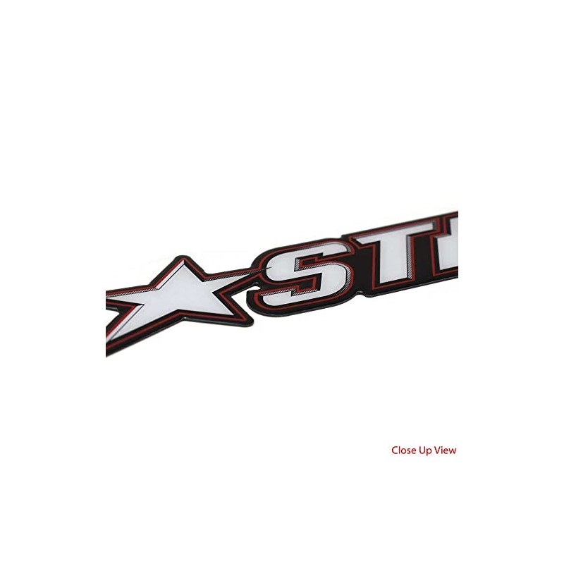 Stratos Boat Raised Decal 203902 | Black White Red Trailer