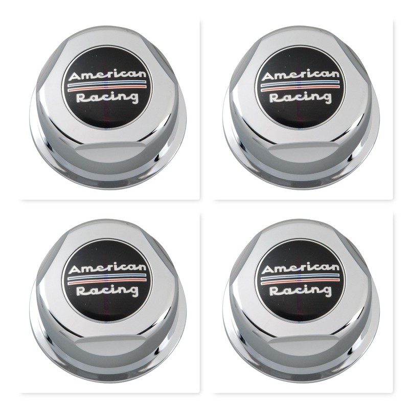 4 Pack American Racing 1307100 Chrome Wheel Center Cap