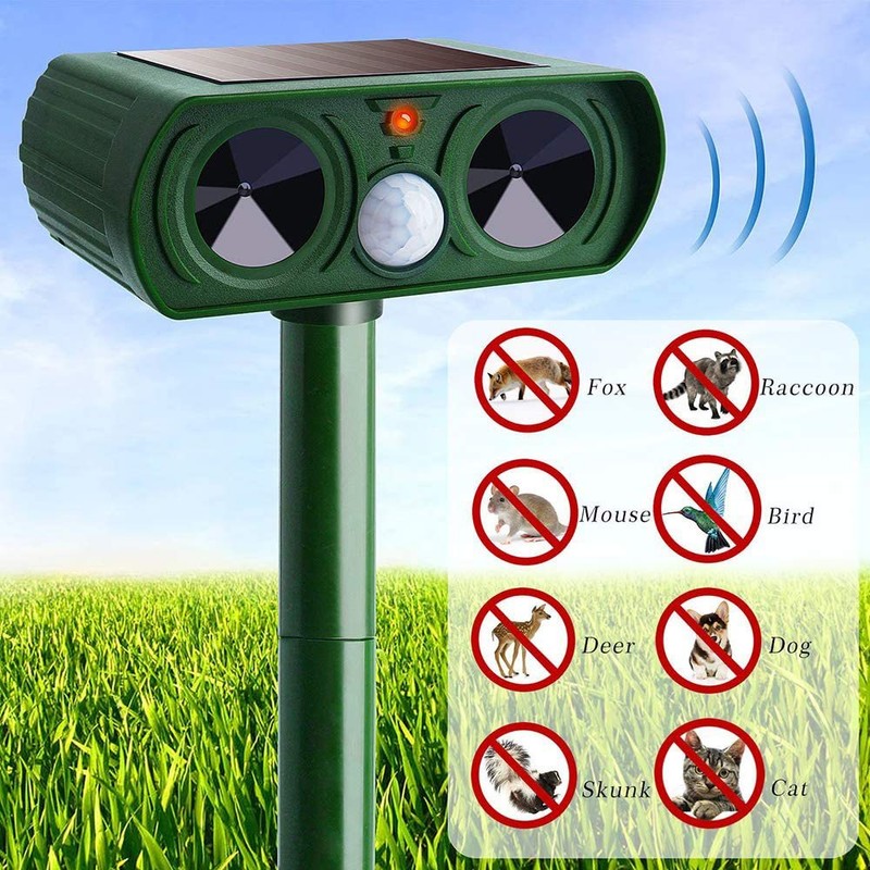 Drive away stray cats and dogs solar mouse repeller ultrasonic