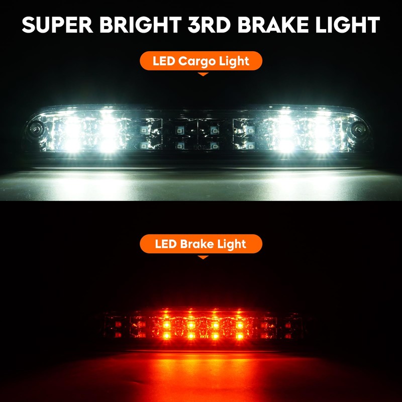 LED Tail Lights + 3rd Third Brake Cargo Lamp for