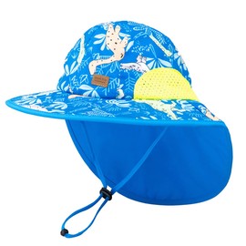 Foruhoo Sun Hat Boys Girls with Neck Protection, Hat UV Protection 50+ Quick-Drying, #1 Stripe Blue