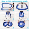 2 Pack Soccer Goals for Backyard, Portable Soccer Goal, Collapsible