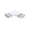 4-Pin Corner Connector | L-Connector | 90° Angle (White) for