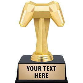 Crown Awards Gaming Trophies, 6" Gold Video Games Controller Trophy, 20 Pack
