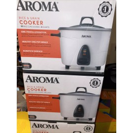 AROMA HOUSEWARES ARC-361-NGP, 20-CUP POT-STYLE COOKER & FOOD STEAMER. (WHTE)