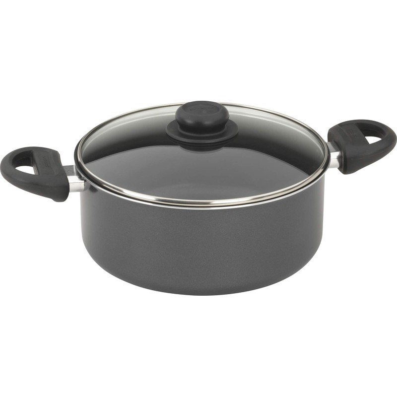 GoodCook Everyday Nonstick Dutch Oven with Lid, 4.7 Quart, Black,