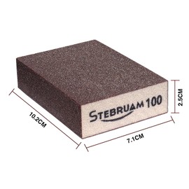 STEBRUAM 5 Pieces Sanding Sponges,Coarse and Fine Sanding Blocks -100 Grits Specifications Sanding Pads,sand sponge Washable and Reusable,Sand Paper Pack for Metal Wood and Wall