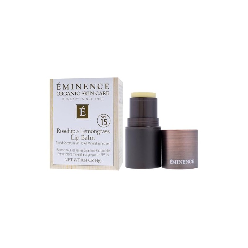 Rosehip and Lemongrass Lip Balm SPF 15 by Eminence for