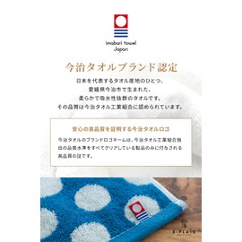 B-PLAID Handkerchief, Towel Handkerchief, Imabari Towel, Set of 2, Made in Japan, Dot Pattern, Striped Pattern, Approx. 9.8 x 9.8 inches (25 x 25 cm), Quick Drying, Instant Absorption, Women's, Men's,