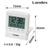 LANDEX YT5266WH Alarm Clock Time Click Radio Digital Temperature Date