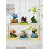 Sacblirr Ladybug Miniature Cute Insects with Mini Flower Building Toy