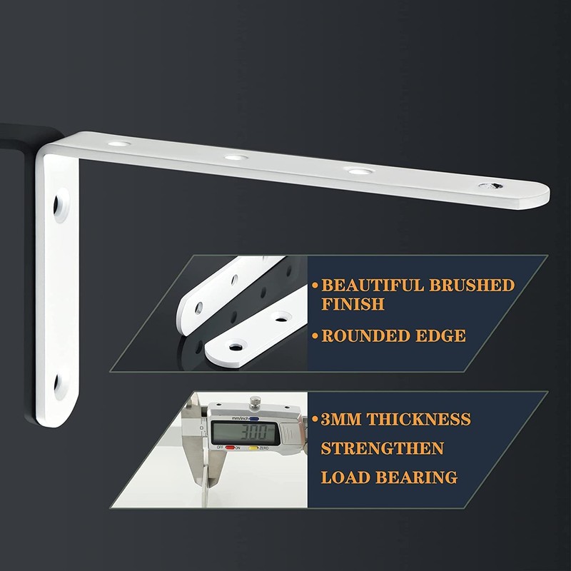 Sayayo Shelf Bracket Heavy Duty Wall Shelf Brackets Stainless Steel