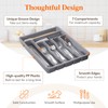 Lifewit Silverware Organizer with Lid, Covered Utensil Tray for Kitchen