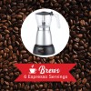 Brentwood 6-Cup Electric Moka Pot Espresso Machine (Silver)