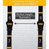 Double Circle Quick Adjust Numbered Straps for Gymnastic Rings -