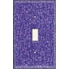 Decorative Light Switch Plate Cover - Purple Squares