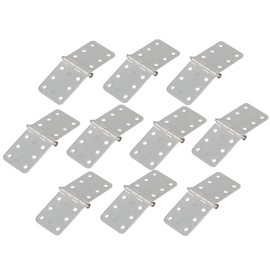 Mxfans RC Airplane Plane Pinned Hinges 0.43x0.98 RC Air Plane White Parts Replacement Pack of 10