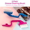 Jaasuee Window Track Cleaning Brush Set - 2 Pack Window